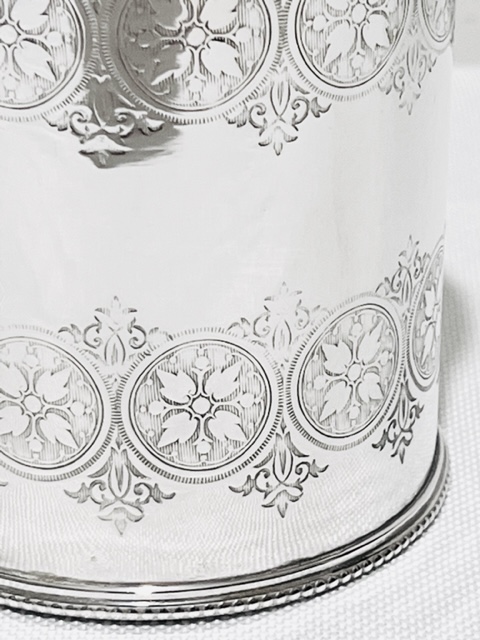 Antique Silver Plated Can Shaped Christening Cup