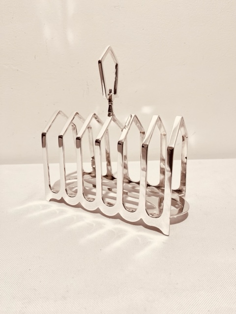 Antique Hotel Quality Silver Plated Toast Rack (c.1900)