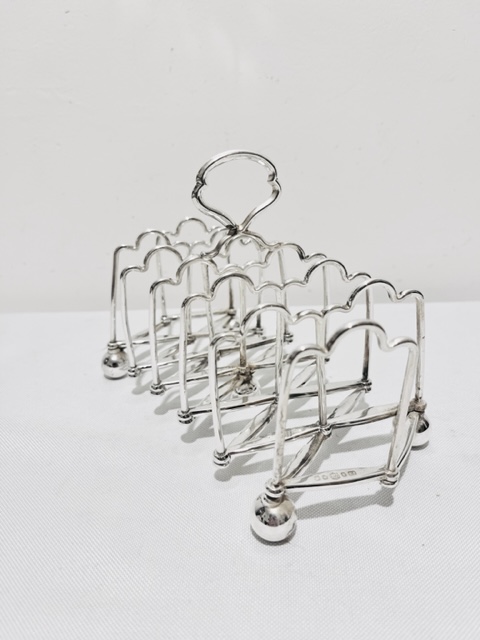 Unusual Antique Silver Plated Expanding or Concertina Toast Rack