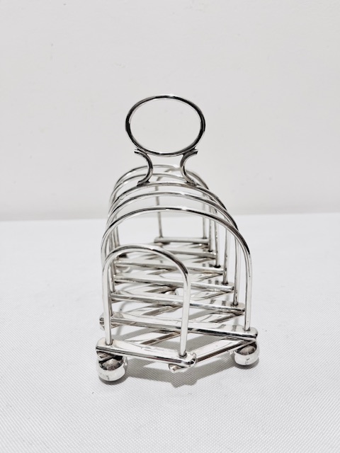 Antique Silver Plated Expanding Toast Rack