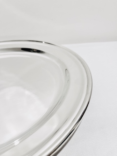 Attractive Antique Silver Plated Round Tray
