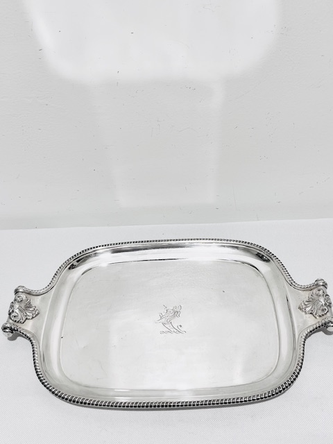 Rectangular Vintage Small Silver Plated Tray