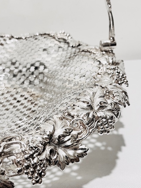 Antique Silver Plated Basket of Super Quality