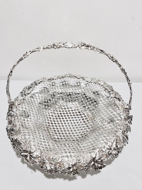 Antique Silver Plated Basket of Super Quality