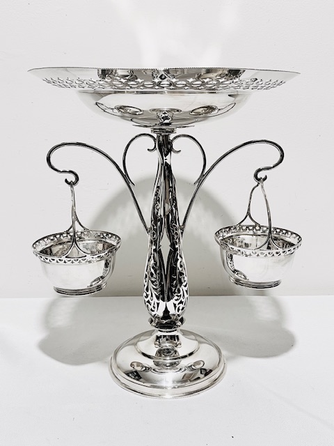 Antique Mark Willis Silver Plated Epergne