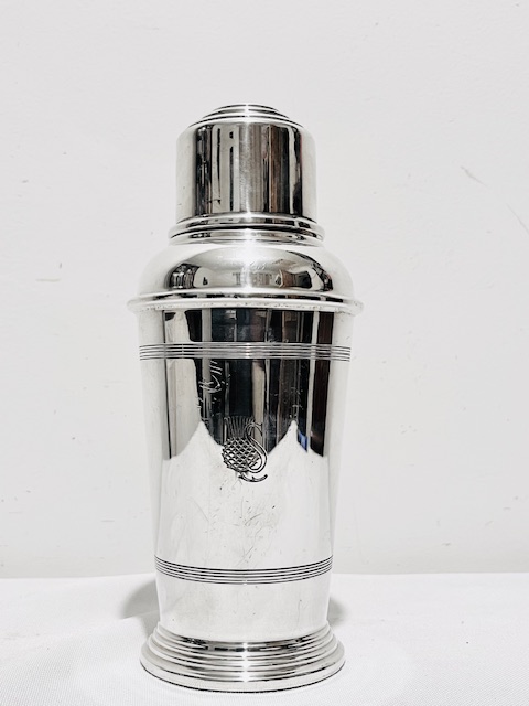 Antique Silver Plated Cocktail Shaker by Goldsmiths & Silversmiths Company