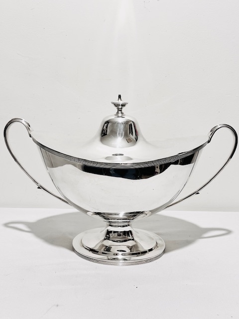 Antique Silver Plated Soup Tureen in the Adams Style (c.1800)