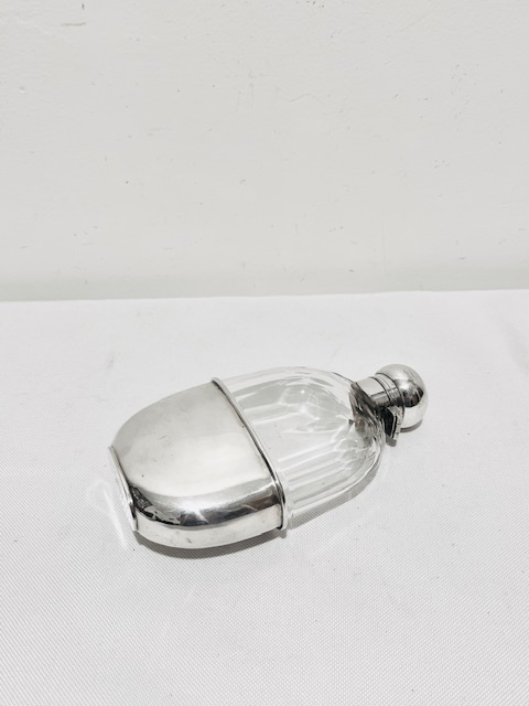 Smart Mappin & Webb Antique Silver Plated Hip Flask