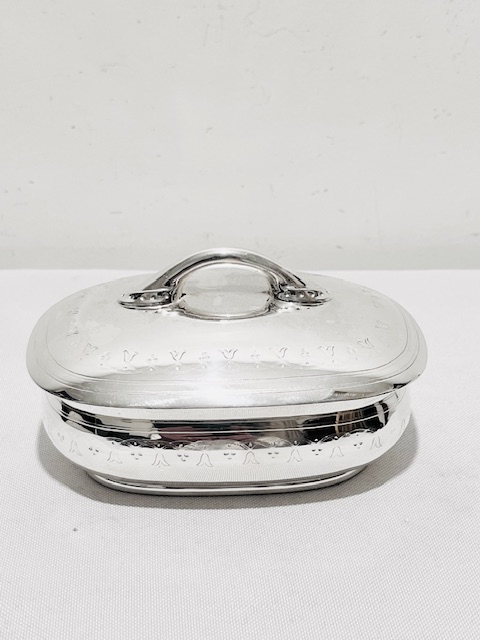 Charming Rare Antique Silver Plated Soap Dish (c.1890)