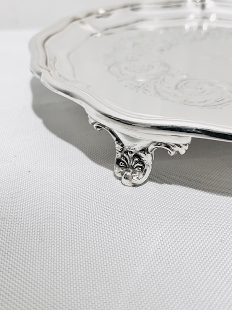 Antique Silver Plated Salver by Elkington & Company