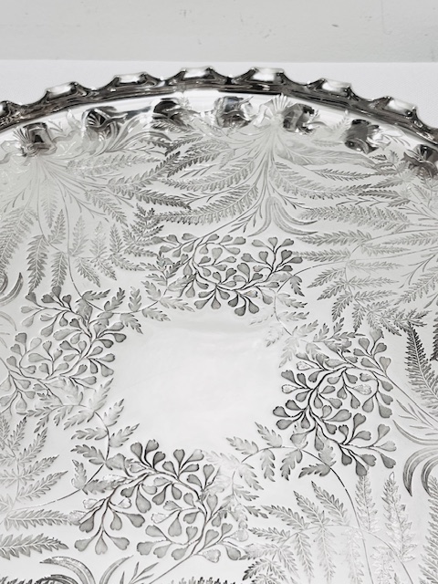 Antique Silver Plated Salver by Daniel & Arter