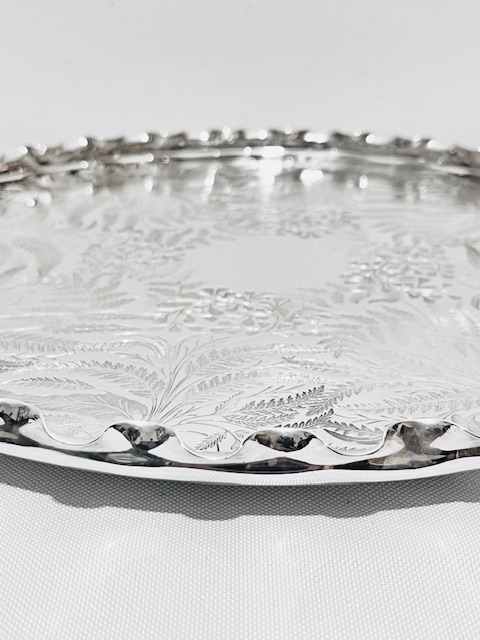 Antique Silver Plated Salver by Daniel & Arter