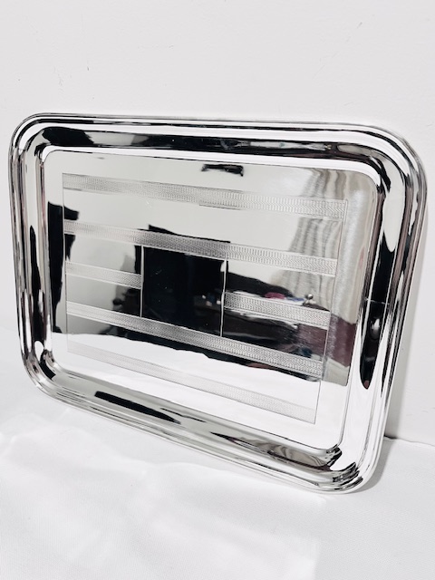 Rectangular Art Deco Silver Plated Tray