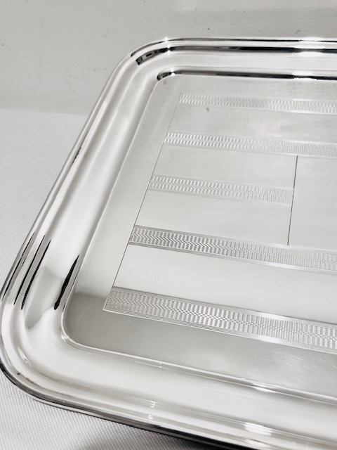 Rectangular Art Deco Silver Plated Tray