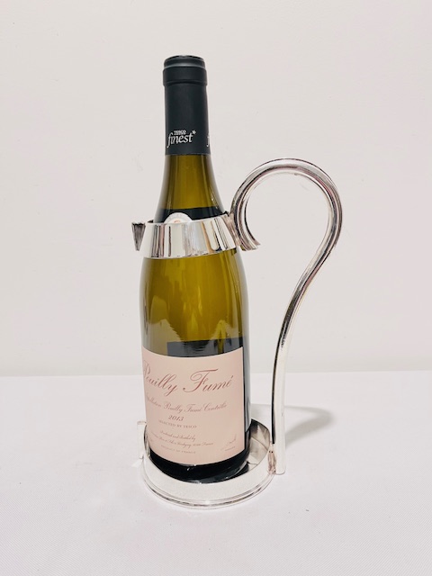 Mappin & Webb Antique Silver Plated Wine Bottle Holder (c.1900)