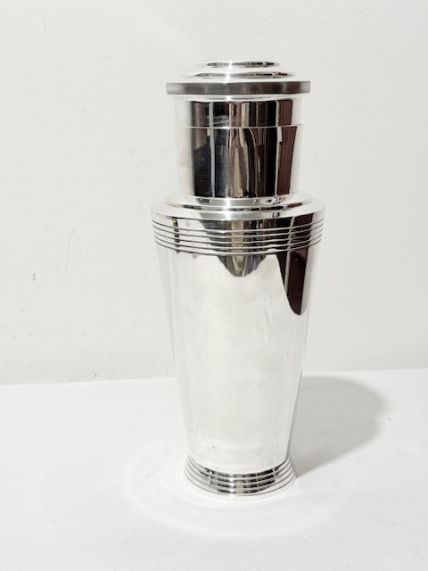 Keith Murray Designed for Mappin & Webb Silver Plated Cocktail Shaker