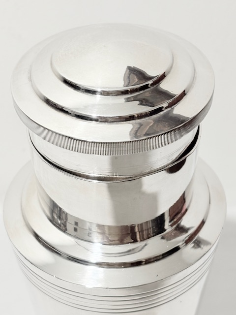 Keith Murray Designed for Mappin & Webb Silver Plated Cocktail Shaker Keith Murray Designed for Mappin & Webb Silver Plated Cocktail Shaker