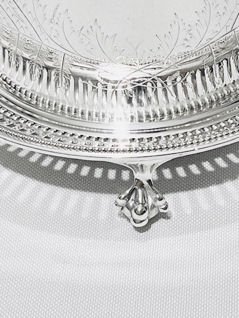 Antique Silver Plated Biscuit Box by Elkington & Company Antique Silver Plated Biscuit Box by Elkington & Company