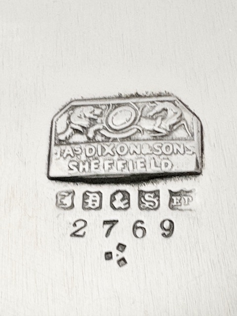 Antique Round James Dixon & Sons Silver Plated Biscuit Box Antique Round James Dixon & Sons Silver Plated Biscuit Box