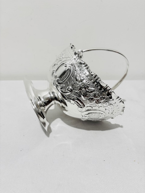 Antique Silver Plated Sugar or Bon Bon Basket