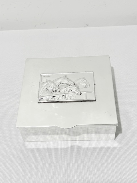 Antique Silver Plated Box Probably Used for Cigarettes