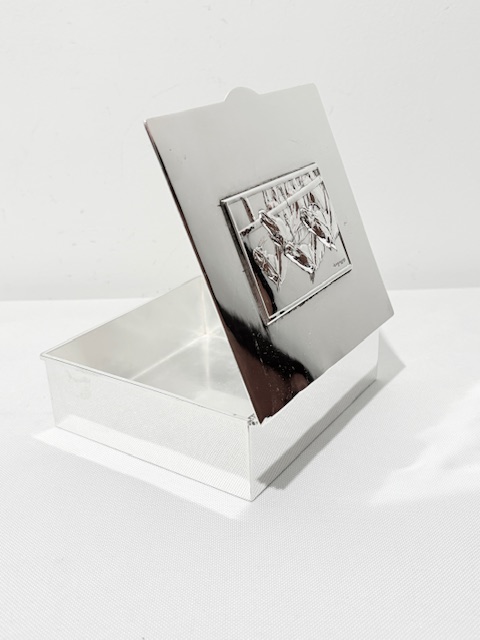 Antique Silver Plated Box Probably Used for Cigarettes