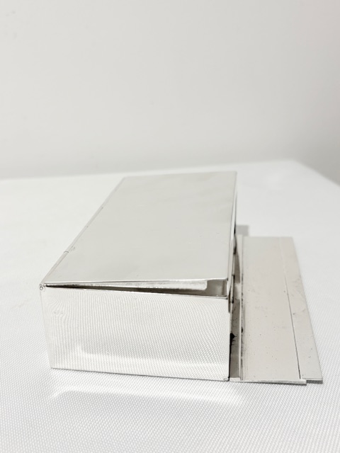 Smart Antique Silver Plated Hinged Sandwich Box Smart Antique Silver Plated Hinged Sandwich Box