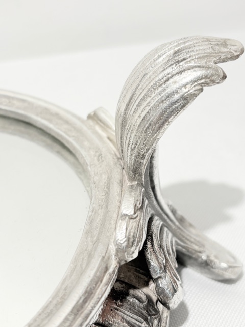 Antique Silver Plated Mirror Plateau or Jardiniere Base
