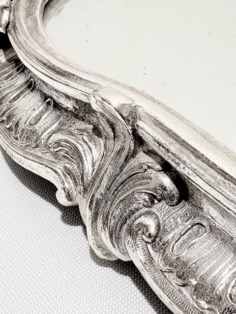 Antique Silver Plated Mirror Plateau or Jardiniere Base