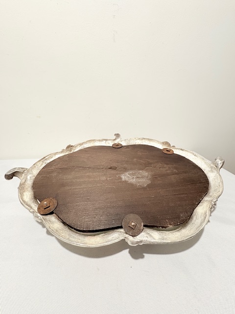 Antique Silver Plated Mirror Plateau or Jardiniere Base