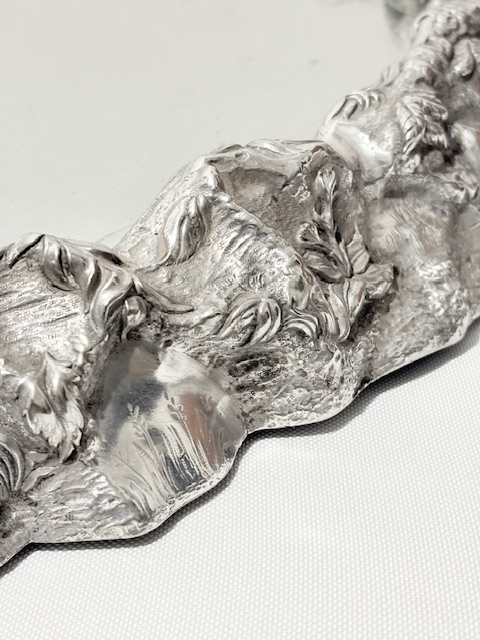 Antique Silver Plated Elkington Centrepiece Mirrored Plateau Antique Silver Plated Elkington Centrepiece Mirrored Plateau