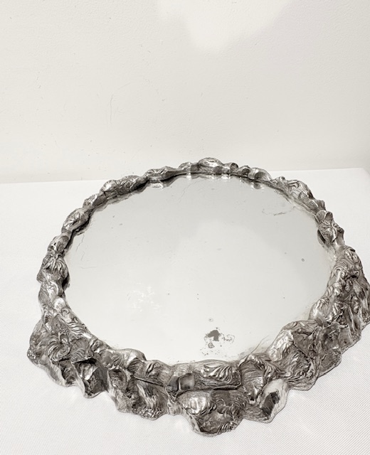 Antique Silver Plated Elkington Centrepiece Mirrored Plateau Antique Silver Plated Elkington Centrepiece Mirrored Plateau