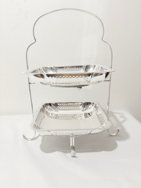 Vintage c.1930 Silver Plated Cake Stand Vintage c.1930 Silver Plated Cake Stand