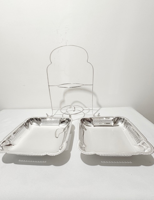 Vintage c.1930 Silver Plated Cake Stand Vintage c.1930 Silver Plated Cake Stand