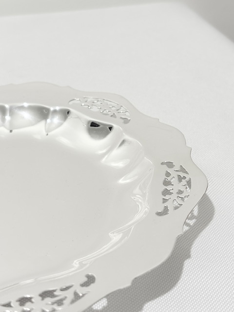 Vintage Silver Plated Cake Stand with Removable Plates Having Raised Edges Vintage Silver Plated Cake Stand with Removable Plates Having Raised Edges