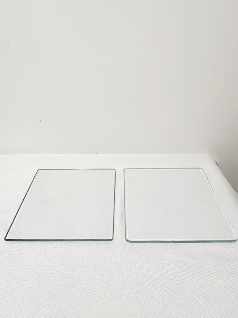 Vintage Silver Plated and Glass Two Tier Cake Stand