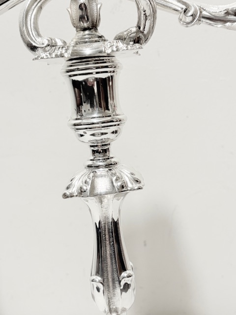 Handsome Pair of Elkington & Co Antique Silver Plated Candelabra Handsome Pair of Elkington & Co Antique Silver Plated Candelabra