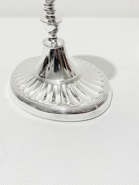 Charming Pair of Antique Silver Plated Candlesticks c.1880 Charming Pair of Antique Silver Plated Candlesticks c.1880