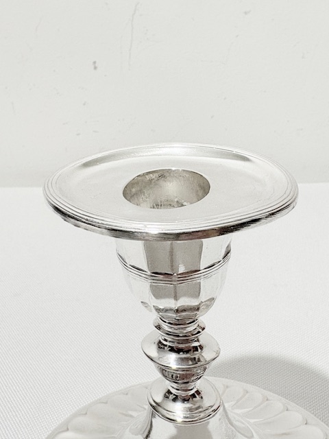 Charming Pair of Antique Silver Plated Candlesticks c.1880 Charming Pair of Antique Silver Plated Candlesticks c.1880