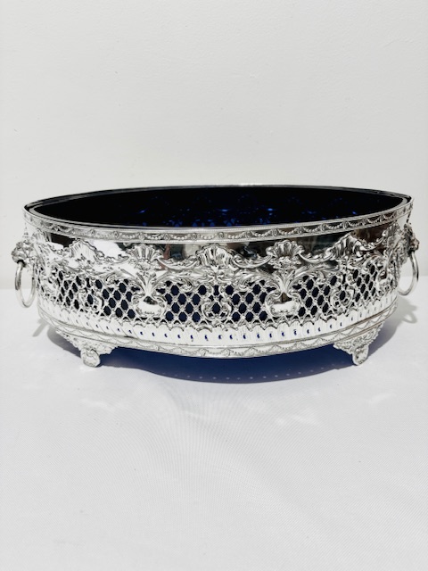Fabulous Quality Large Antique Silver Plated Jardiniere or Table Centrepiece