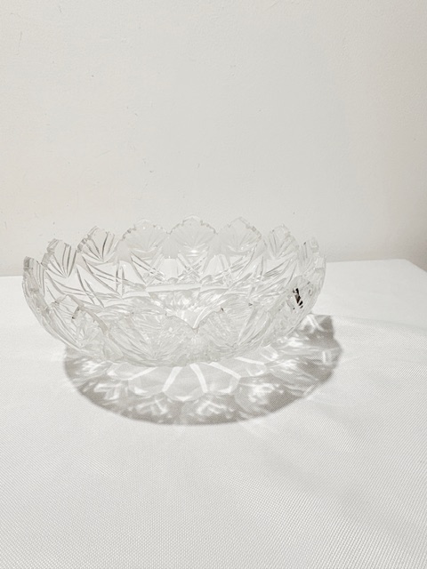 Antique Silver Plated and Cut Glass Centrepiece on a Rocky Base Antique Silver Plated and Cut Glass Centrepiece on a Rocky Base