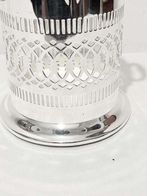 Antique Mappin & Webb Silver Plated Wine Bottle Coaster Sleeve