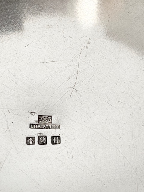 Antique Silver Plated Wine or Champagne Holder by Christofle Antique Silver Plated Wine or Champagne Holder by Christofle