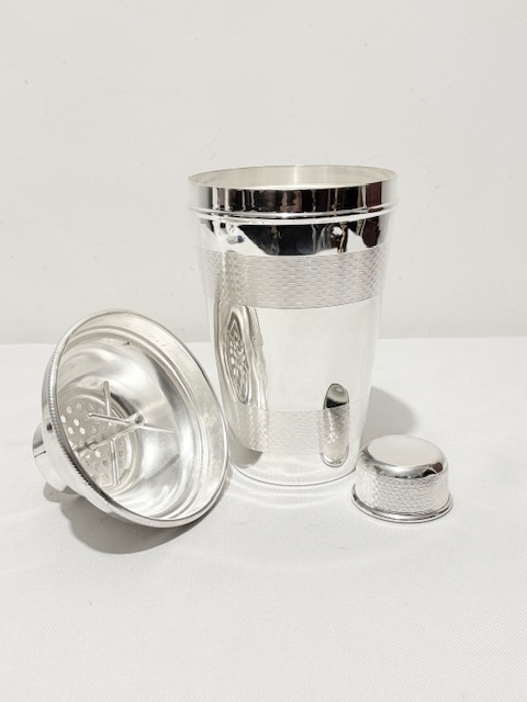 James Dixon & Sons Antique Silver Plated Cocktail Shaker James Dixon & Sons Antique Silver Plated Cocktail Shaker