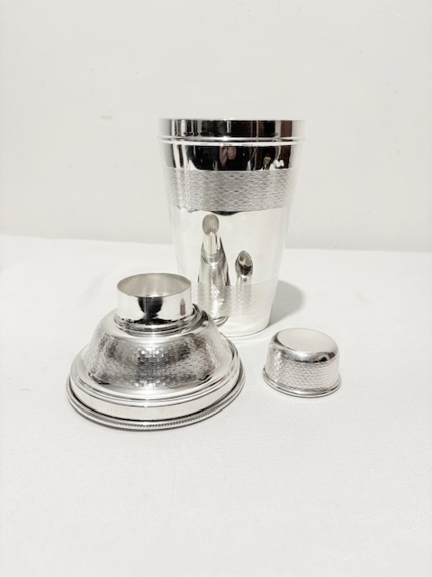 James Dixon & Sons Antique Silver Plated Cocktail Shaker James Dixon & Sons Antique Silver Plated Cocktail Shaker
