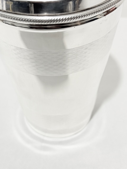 James Dixon & Sons Antique Silver Plated Cocktail Shaker James Dixon & Sons Antique Silver Plated Cocktail Shaker