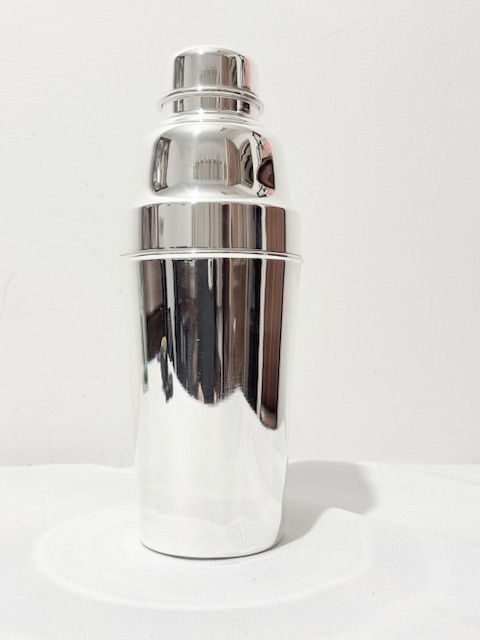 Antique Silver Plated Three Piece Cocktail Shaker (c.1910)