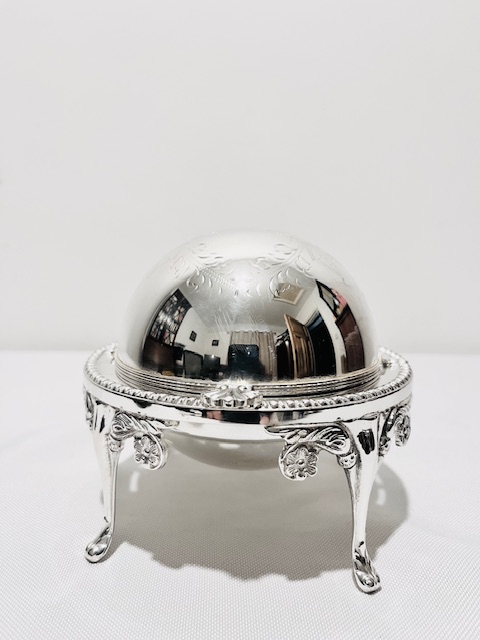 Vintage Silver Plated Butter or Caviar Dish