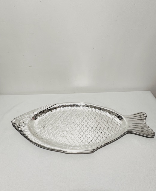 Antique Silver Plated Tray in the Form of a Fish (c.1920)