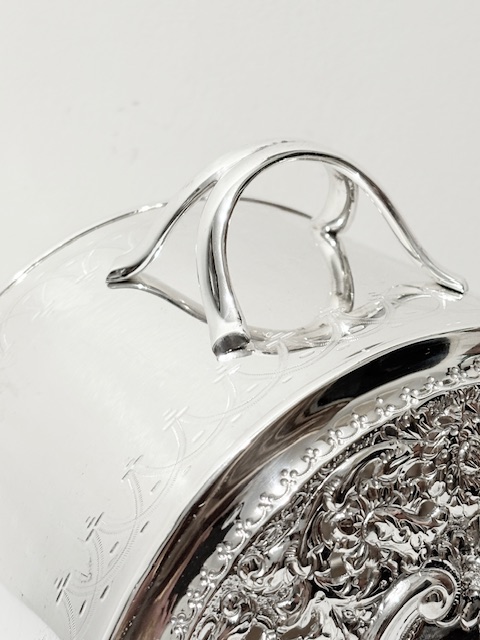 Antique Silver Plated Cheese Dish with Dome Lid